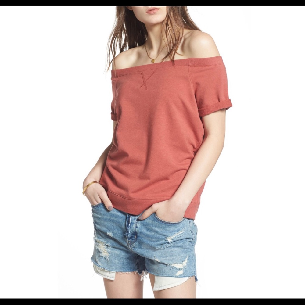Off the shoulder sweatshirt, NWOT